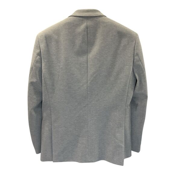 nOir Jewelry Gray Sport Coat with Modern Fit and Notched Lapel - Picture 3 of 6